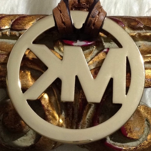 MICHAEL KORS • Leather Bag Charm Logo Ornament Accessory - Picture 4 of 4